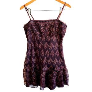 Size L – NWT Kimchi Blue cocoa lace babydoll mini dress